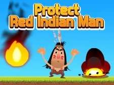 Protect Red Indian Man